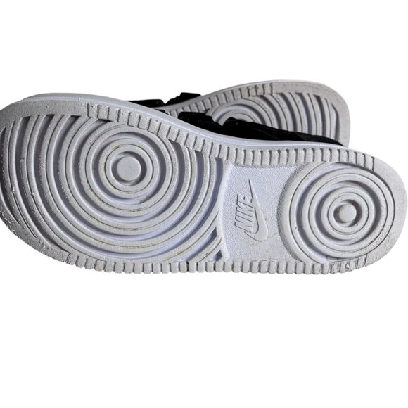 GUC Nike Icon Classic Platform Sandals Woman's sz 11 Black White Color Block - Picture 11 of 13